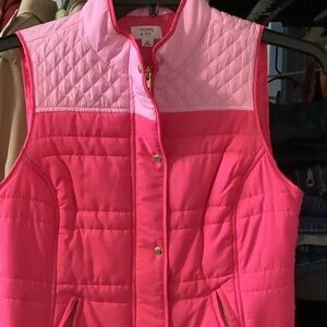 Crown & Ivy Pink‎ puffer Vest, XS